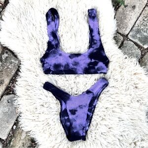 bond-eye Purple Tie-Dye Bikini